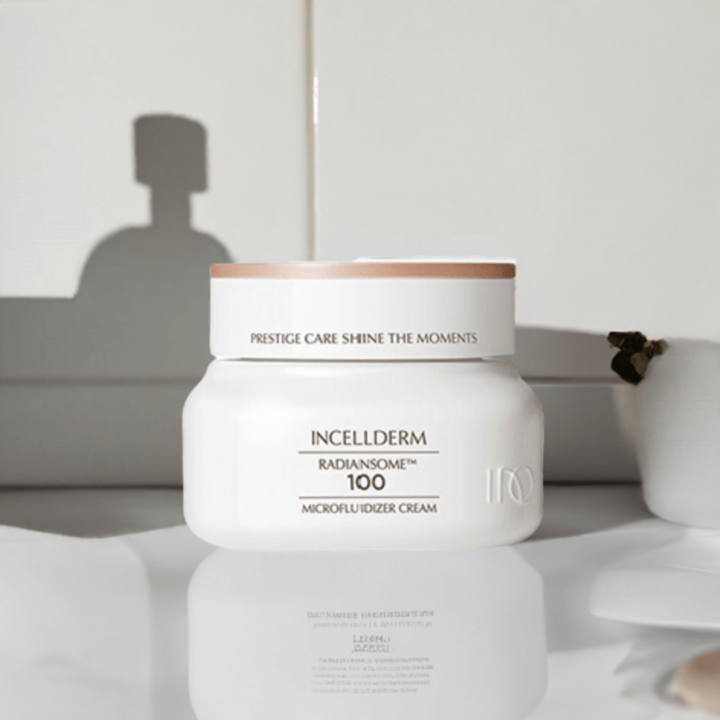 RADIANSOME 100 Microfluidizer Cream by INCELLDERM for skin elasticity and nourishment.