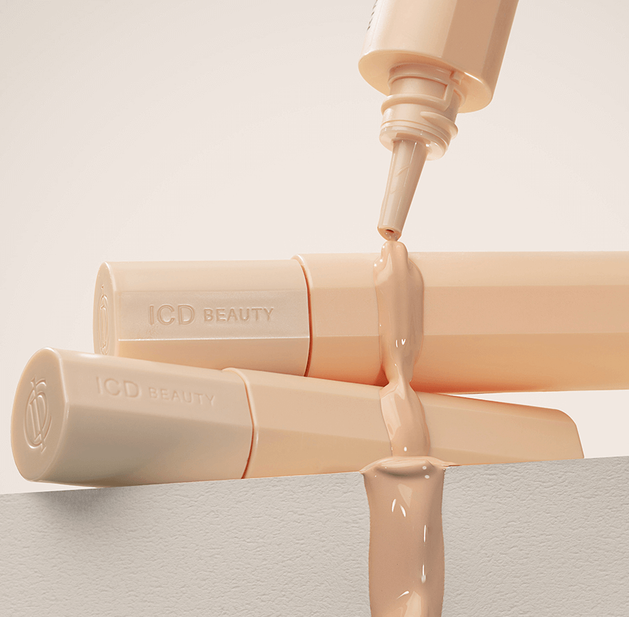 Riman ICD Sheer Glow BB cream bottle with soft glow backdrop – Korean BB cream for radiant finish