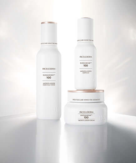 Riman Radiansome Premium Set featuring three luxurious Korean skincare products for radiant skin.