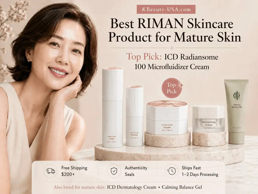 What Is the Best RIMAN Skincare Product for Mature Skin? Featuring ICD Radiansome 100 Microfluidizer Cream.