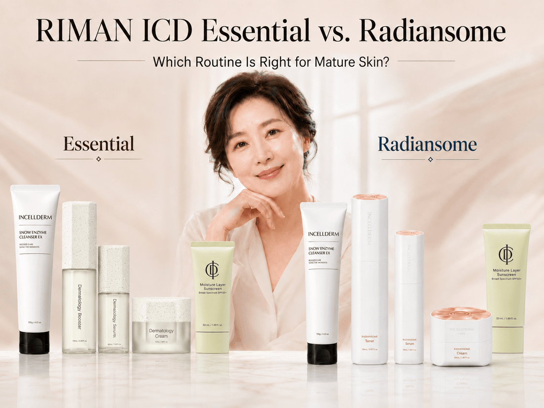 RIMAN ICD Essential vs. Radiansome: Which Routine Is Right for Mature Skin?