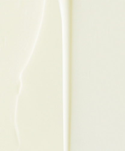 Creamy texture of lightweight sunscreen for hydration and broad spectrum SPF 50+ protection.