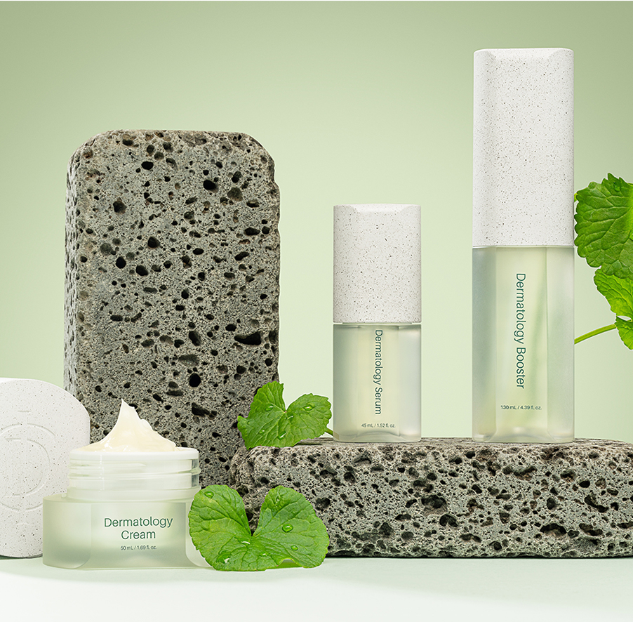 ICD Collagen Melting Mask Bundle displayed with Dermatology Cream and Serum on a textured background.