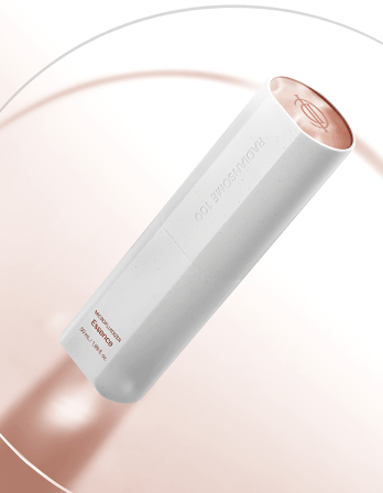 ICD Radiansome 100 Microfluidizer Essense | RIMAN KBeauty Skincare bottle against a soft background.