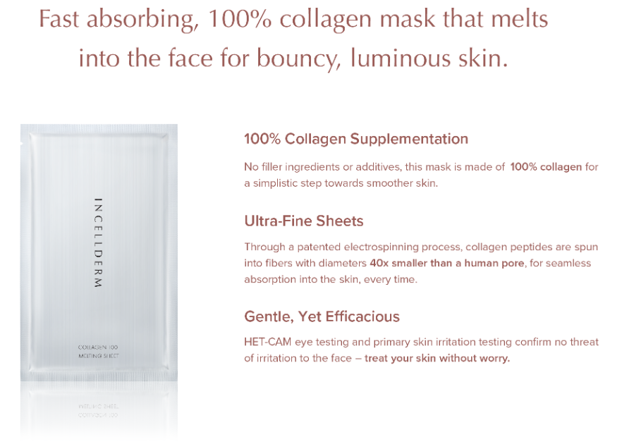 Riman Incellderm Collagen 100 Melting Sheet Mask