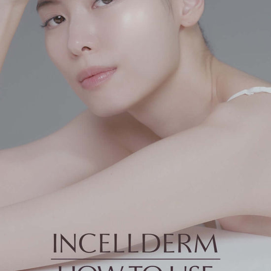 RADIANSOME 100 Microfluidizer Ampoule usage guide with model showing application for instant hydration and glow.