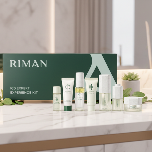 Riman ICD Expert Ritual Experience Kit - All New product image showcasing skincare items in a box.